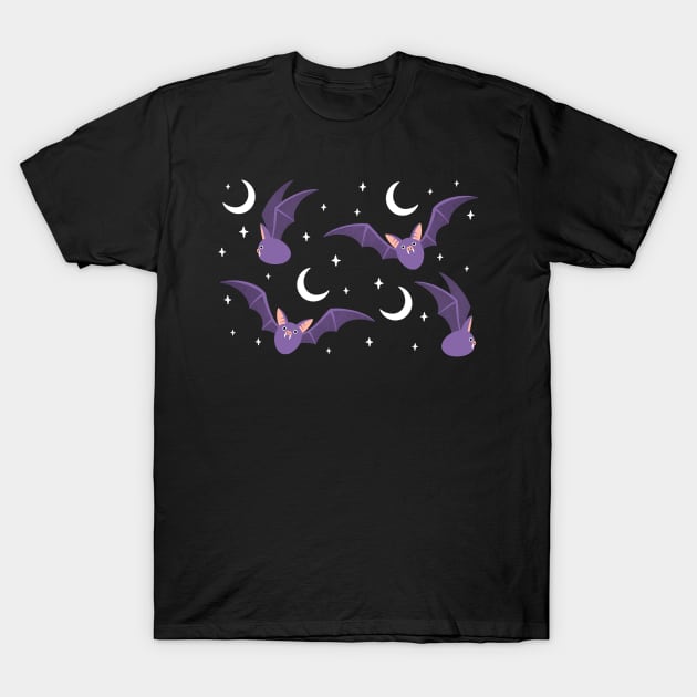 Bat night T-Shirt by paulagarcia